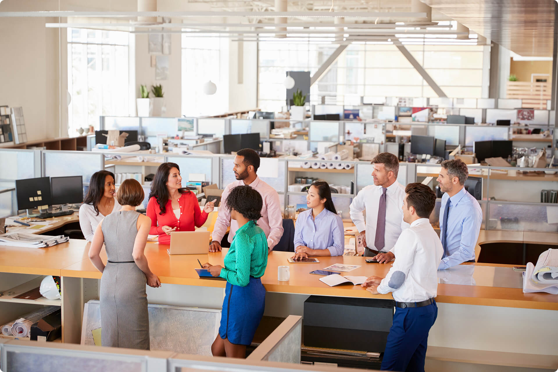 Marketing team planning a multi-channel campaign