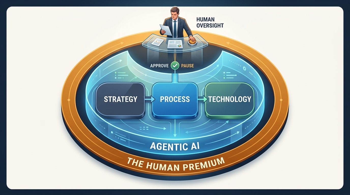 The Human Premium: Why Agentic AI Doesn’t Replace Strategy—It Amplifies It