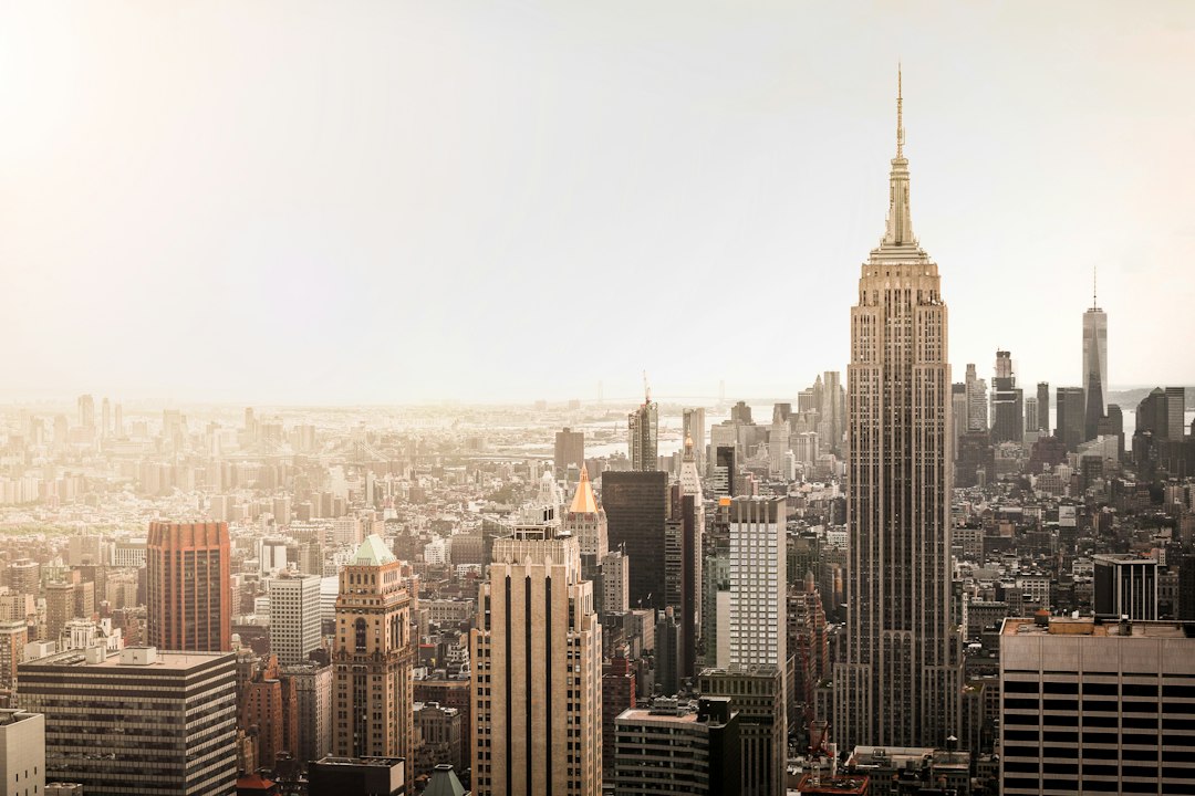 Aerial view of New York City.